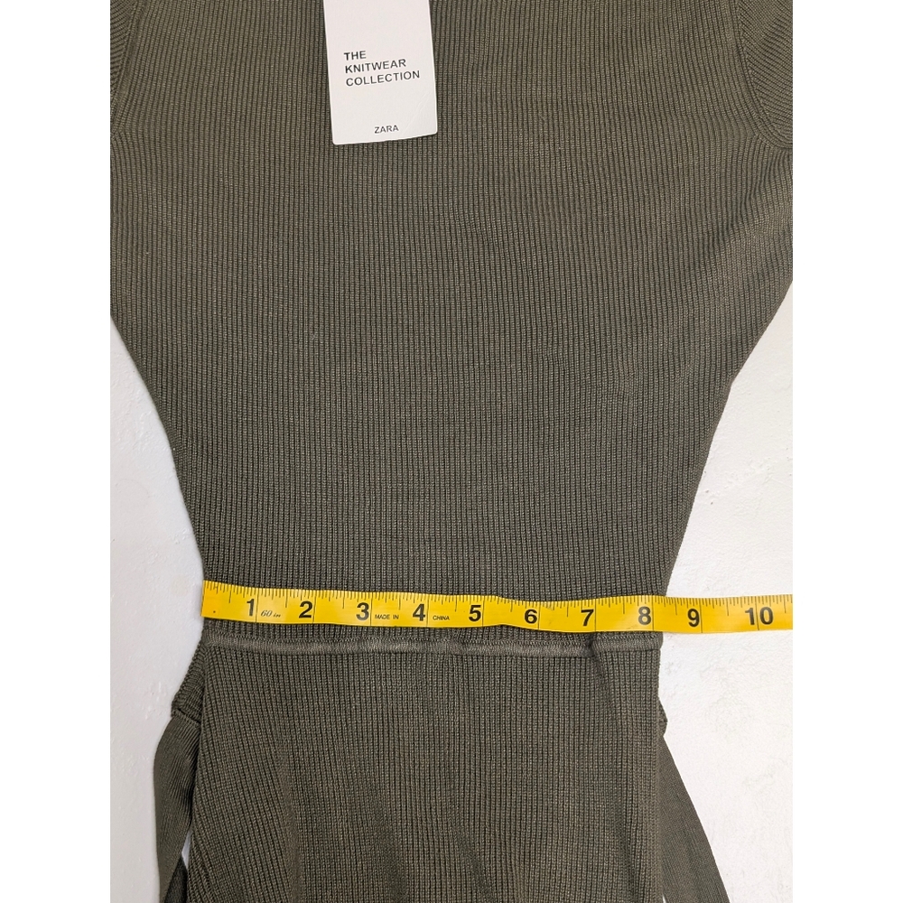 ZARA Knit Cutout Back Midi Dress Women's Size M - Picture 12 of 16